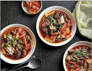  ?? Oxmoor House/VICTOR PROTASIO ?? Korean Beef and Cabbage Stew