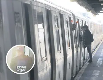  ?? /ARCHIVO ?? El sospechoso frenaba los trenes y luego salía del vagón para escapar por lor rieles.