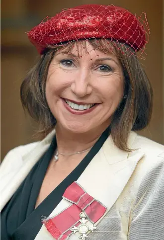  ?? GETTY IMAGES ?? Kay Mellor, OBE, after her investitur­e at Buckingham Palace in 2010.