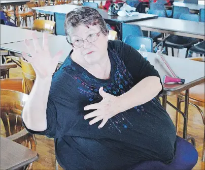  ?? DAVID JALA/CAPE BRETON POST ?? Cancer survivor Donna LeGros credits tai chi with helping her get back on her feet following the numerous surgeries she underwent during her fight with bowel cancer. Due to the post-chemo nerve problems she sometimes experience­s, the 65-year-old New...