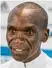  ??  ?? Eliud Kipchoge