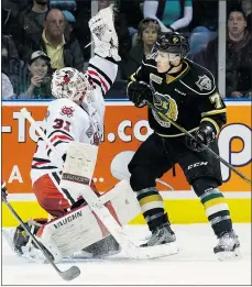  ?? — POSTMEDIA NEWS FILES ?? The Canucks are eyeing QMJHL centre/ winger Pierre-Luc Dubois with their fifth pick in the draft, but if he gets taken by Edmonton, London Knights forward Matthew Tkachuk, far right, is another player they’re high on.