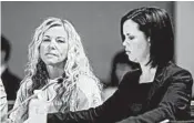  ??  ?? Lori Vallow Daybell, left, appears in court with her defense attorney, Edwina Elcox, on March 6 in Rexburg, Idaho.