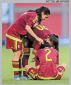  ??  ?? La Vinotinto femenil de futbol