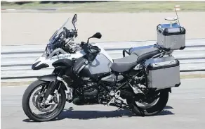  ?? BMW ?? BMW’s self-riding R1200 GS is able to ride with no direct human input, which BMW is hoping to use in the testing of other safety features.