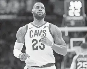  ?? BILL STREICHER/USA TODAY SPORTS ?? Cavaliers forward LeBron James can become a free agent after this season.