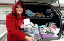  ?? PHOTO: MARTIN DE RUYTER/FAIRFAX NZ ?? Kay Guyton-Miller carries essentials in her van.