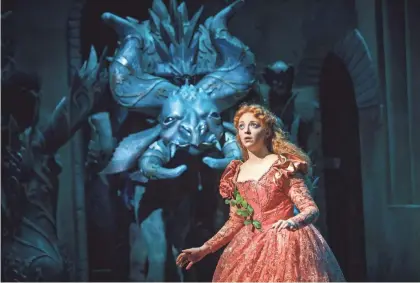  ?? MARK FROHNA ?? Gillian Hollis encounters Azor (The Beast) in Skylight Music Theatre’s opera “Beauty and the Beast.”