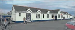  ?? Network Rail ?? Following consultati­on with the local community around Troon station, this design for the new station building has been selected as the preferred option to replace the wooden building destroyed by fire in July 2021.