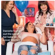  ??  ?? Danielle found out the sex of her baby on Loose Women
