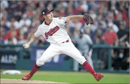  ?? Dan Mendlik/Cleveland Indians ?? Hart grad Trevor Bauer has made an impact for the Cleveland Indians this postseason.