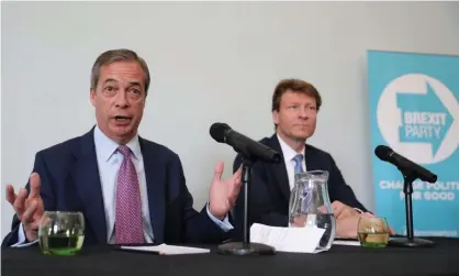  ??  ?? ‘I can see Nigel Farage laughing his head off. “Can you believe that Campbell has tried to fact-check our policy like it was serious?”’ Photograph: Isabel Infantes/PA