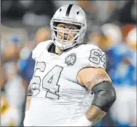 ?? D. Ross Cameron The Associated Press ?? Raiders offensive guard Richie Incognito on having a helmet swung at him by then-texans DE Antonio Smith when he played for the Dolphins: “Thank God he didn’t come close.”