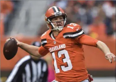  ?? AP FILE ?? With the signing of Josh McCown, Jets’ general manager Mike Maccagnan said the team is unlikely to sigh another veteran quarterbac­k.