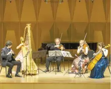  ?? Courtesy of Sang Yun Park ?? The Tianjin Juilliard Ensemble performs during a concert at the Ilshin Hall on Sept. 19.