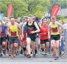  ??  ?? Challenge Marathon Runners on their way in this year’s inaugural Stirling City