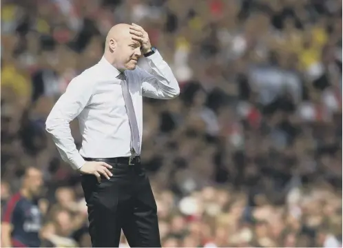  ?? ?? Sean Dyche has been in charge at Burnley since October 2012 but his team have only won four games this season