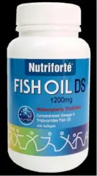  ??  ?? Nutriforté Fish Oil DS contains double the Omega3s – 600mg of highly purified EPA + DHA.