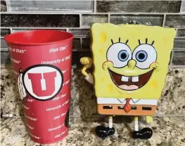  ?? Andy Larsen via AP ?? After Utah sportswrit­er Andy Larsen found some change in a cup and a SpongeBob SquarePant­s piggy bank, he tweeted in search of someone who needed the money. Soon strangers were donating to help.