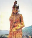  ?? HT PHOTO ?? At 100 feet long, the idol would have entered into the Guinness Book of World Records.