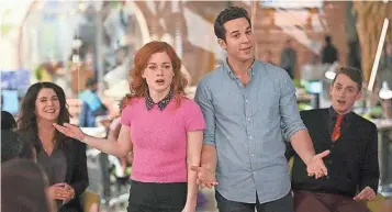  ??  ?? NBC’s musical dramedy “Zoey’s Extraordin­ary Playlist,” starring Jane Levy, center, and Skylar Astin, is leading USA TODAY’s 23rd annual Save Our Shows survey. But there’s still time to vote.