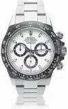  ?? SOTHEBYS ?? The Rolex Daytona with a ceramic bezel has had a star turn during the pandemic. It has a retail price of $13,000 but has been selling for $20,000 to $30,000 in online auctions.