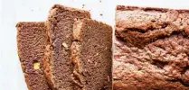  ?? LINDA XIAO/THE NEW YORK TIMES ?? Nadiya Hussain’s banana bread incorporat­es the whole banana: fruit, peels and all.