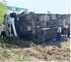  ??  ?? Ubicación.
El accidente ocurrió en la carretera federal, a la altura del km 323, de Puerto Morelos-Cancún.