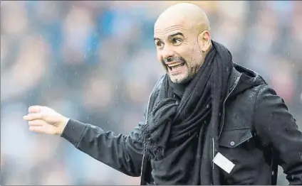  ?? FOTO: AP ?? Pep Guardiola disputa mañana su primera final en Inglaterra