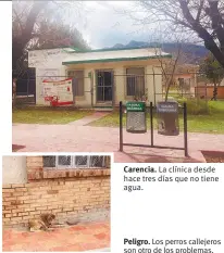  ??  ?? Carencia. La clínica desde hace tres días que no tiene agua.