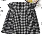  ??  ?? BLACK GINGHAM SHADE, £145, Alex Eagle Studio x Alice Palmer & Co
Loose, frilly fabrics give a homely feel.