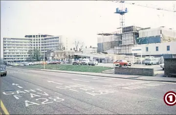  ?? ?? 1978 - The Ashford ringway at the time of the new Sainsbury’s store being built (now Wilko) by Canterbury constructi­on company John Wiltshier. Charter House can be seen in the background