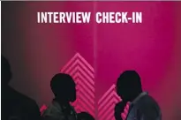  ?? THE ASSOCIATED PRESS/FILES ?? A pilot project hid job applicants’ names to see if it would affect who received interviews.