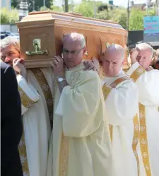  ??  ?? Six deacons of the diocese of Elphin.