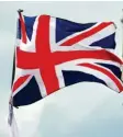  ??  ?? Die britische Flagge heißt Union Jack. Sie entstand aus drei Flaggen.