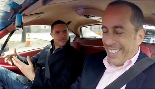  ??  ?? Photo credit: Comedians in Cars Getting Coffee, Trevor Noah and Jerry Seinfeld