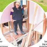  ??  ?? Shirley Reti pictured in her flood-damaged Waikare Valley home last September.