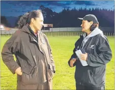  ??  ?? Following a big loss in their season opener to Hawke’s Bay in Napier last weekend, Northland coach Cheryl Smith and assistant coach Susan Dawson have plenty to work on ahead of the Farah Palmer Cup week 3 match against Otago at Trigg Stadium in Whanga¯ rei this Saturday.