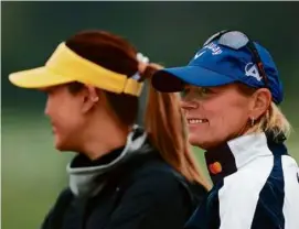  ?? EZRA SHAW/GETTY IMAGES ?? Michelle Wie West (left) and Annika Sorenstam are playing what likely will be their last US Women’s Open.