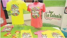  ??  ?? KIT. En esta ocasión los participan­tes al Gildan Glow Run 2017, tendrán una camisa deportiva, muñequera, entre otros.