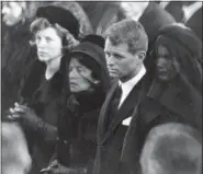  ?? THE ASSOCIATED PRESS ?? Members of the Kennedy family attend U.S. President John F. Kennedy’s burial at Arlington National Cemetery in Arlington, Va., including JFK’s mother, Rose Kennedy, center left with veil; his brother U.S. Attorney General Robert F. Kennedy, center...