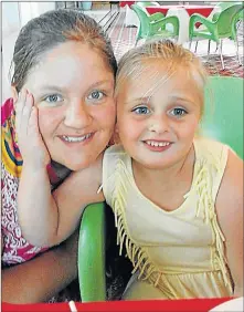  ?? Picture: SUPPLIED ?? LOVING BOND: Hudson Park Primary School pupil Sarah Kruger, 13, who was one of Daily Dispatch’s local heroes last year, donated her R1 000 prize-money to Choc after the organisati­on supported her little cousin Catherine Schroeder, 5, when she was...