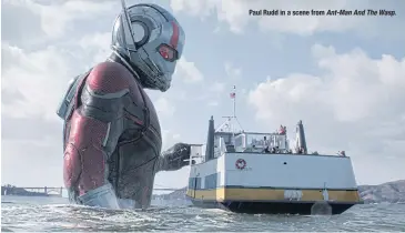  ??  ?? Paul Rudd in a scene from Ant-Man And The Wasp.