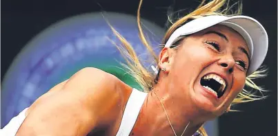  ?? Getty. ?? Maria Sharapova admitted taking meldonium last March, resulting in a 15-month suspension.