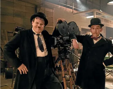  ??  ?? John C Reilly, left, and Steve Coogan are a casting dream as Oliver Hardy and Stan Laurel.