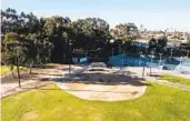  ?? ADRIANA HELDIZ U-T ?? An aerial view of the baseball field at Eucalyptus Park in Chula Vista taken last month.