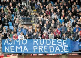  ??  ?? Rudeš će 1. ligu igrati u Kranjčević­evoj, jer njihov stadion nema licenciju