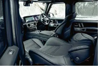  ??  ?? BACK STROKE
Bolstered front seats are power adjustable and heated. Pefect for our day on the snowy tracks.