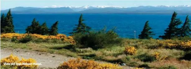  ??  ?? Vista del lago Nahuel Huapi.