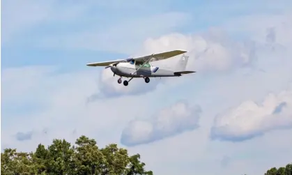  ?? Photograph: Richard Green/Alamy ?? A Cessna plane in flight. A New York man has pleaded not guilty to stalking a woman by flying his plane low over her home for four years.